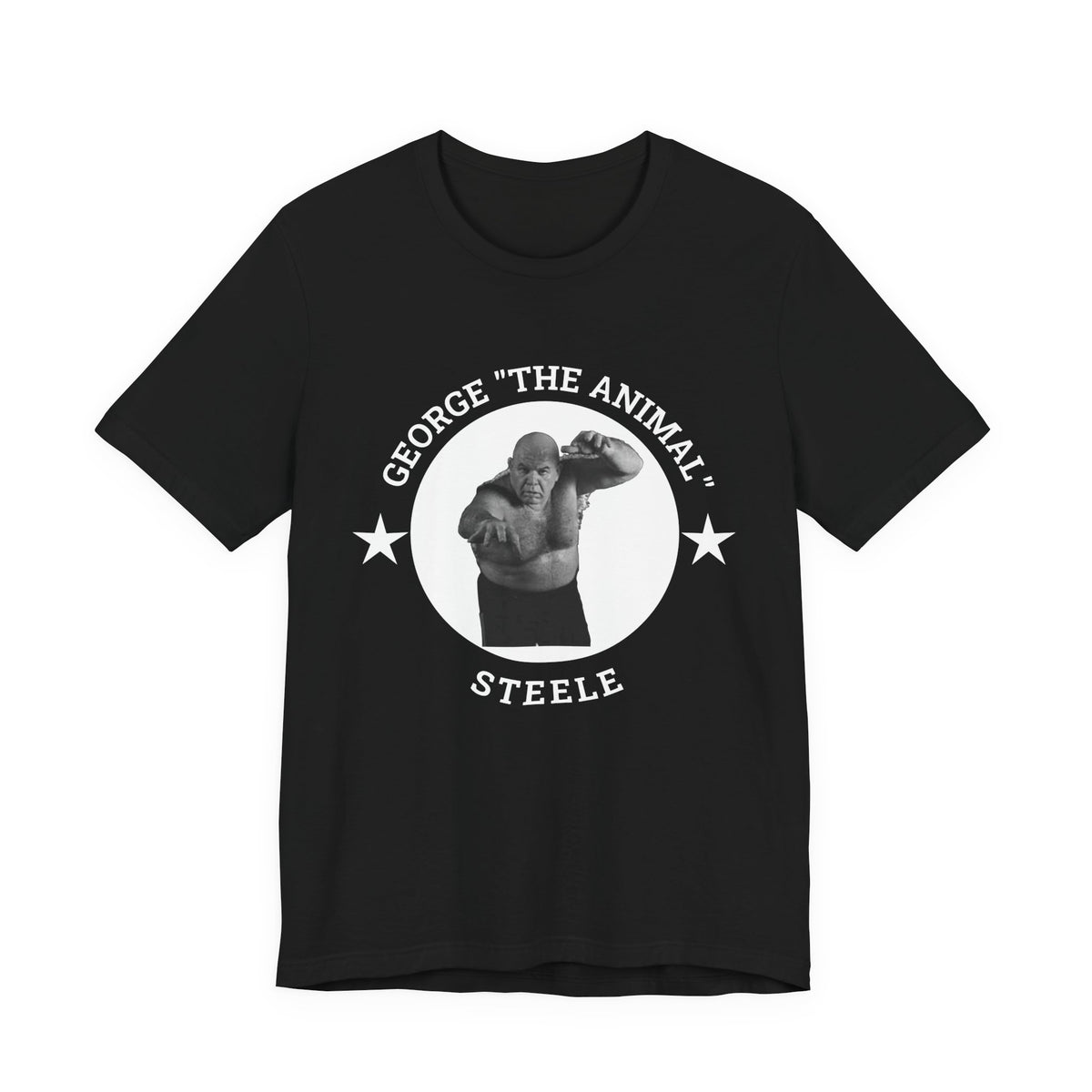 Graphic Tee Shirt design of George The Animal Steel