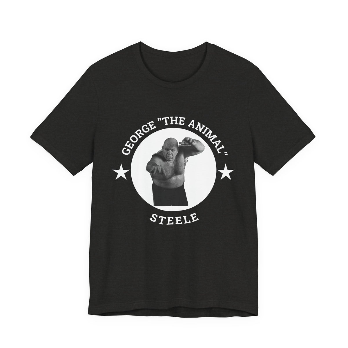 Graphic Tee Shirt design of George The Animal Steel