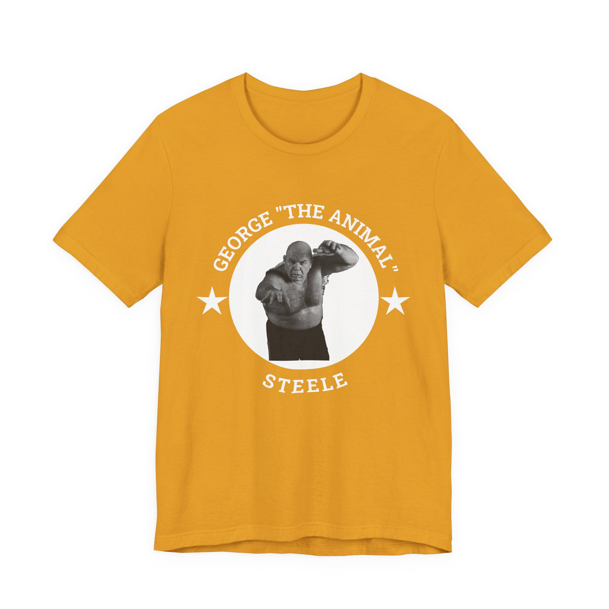 Graphic Tee Shirt design of George The Animal Steel