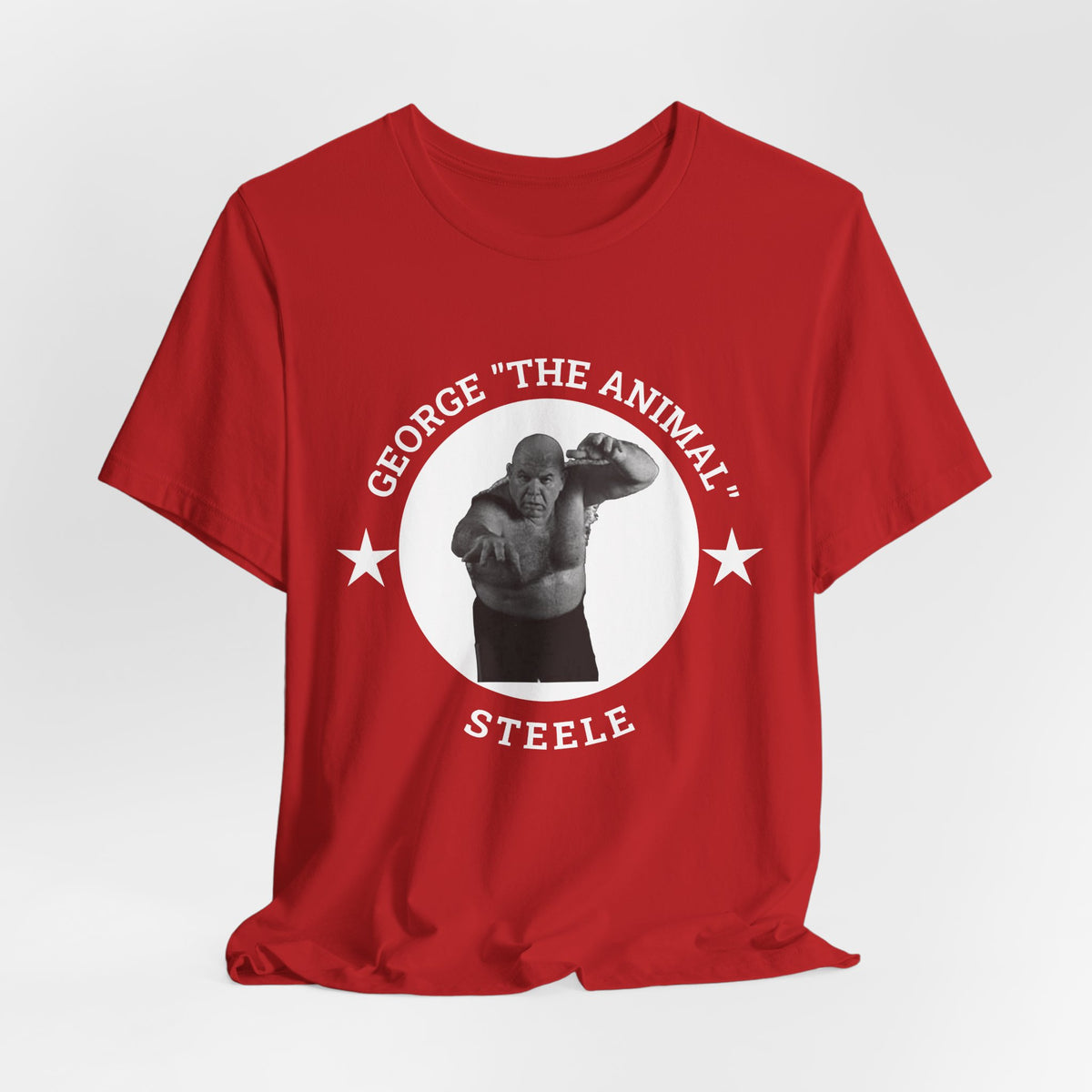 Graphic Tee Shirt design of George The Animal Steel